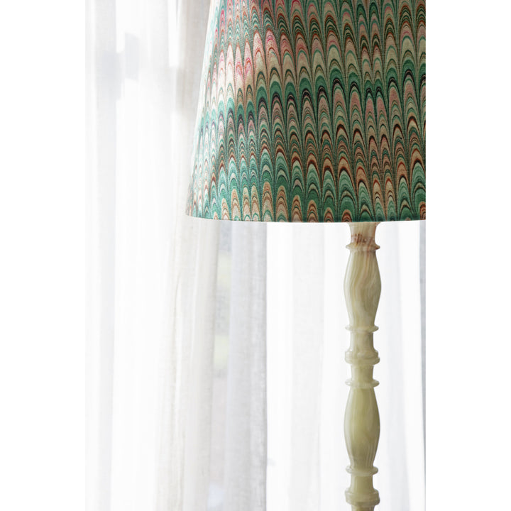 Tamarind Plumes Large Linen Empire Lampshade