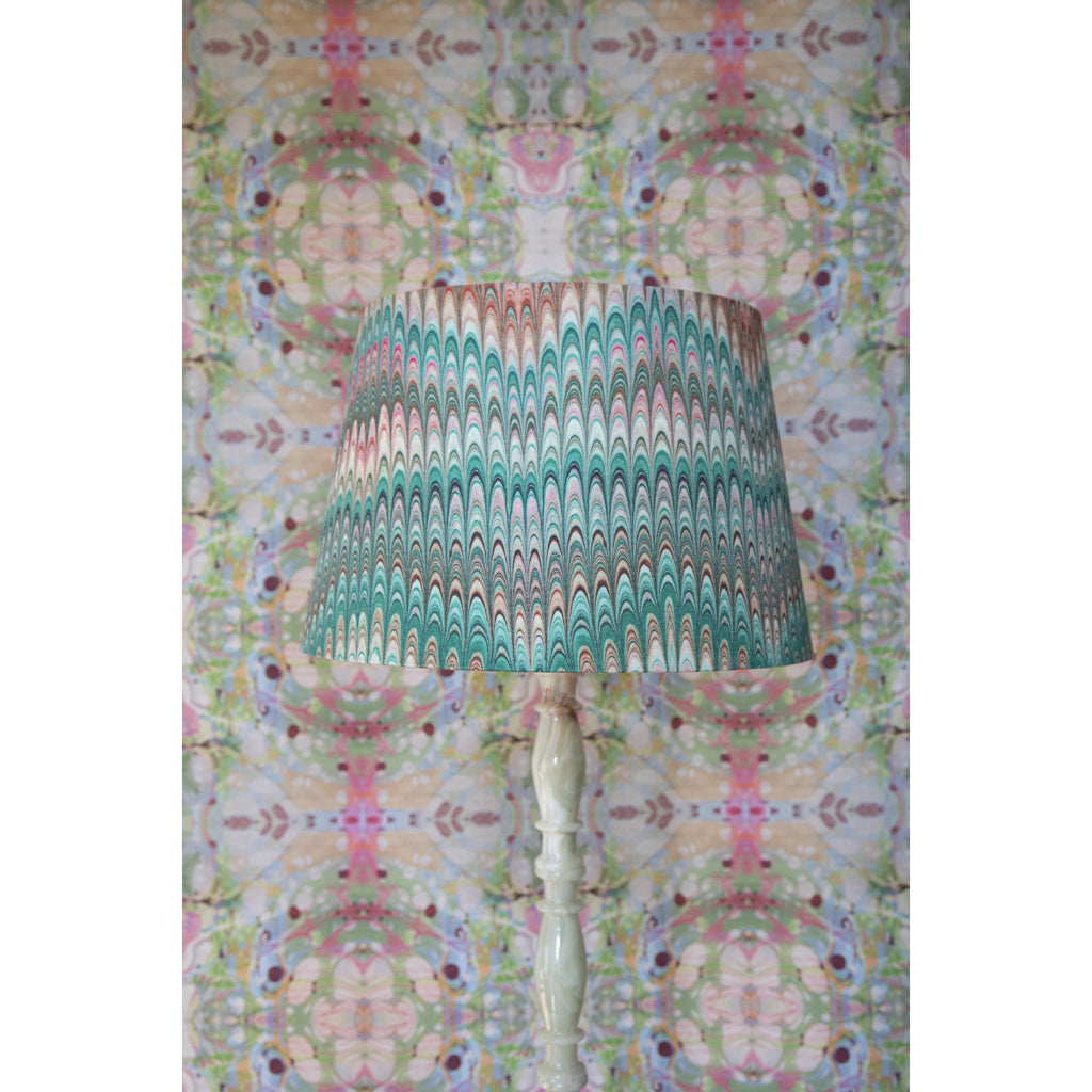 Tamarind Plumes Large Linen Empire Lampshade