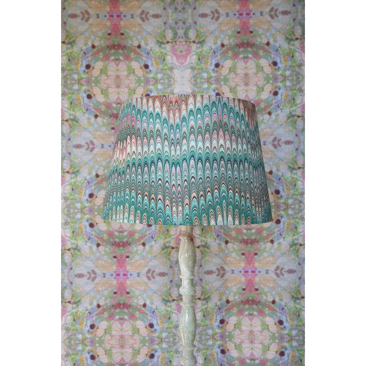 Tamarind Plumes Large Linen Empire Lampshade