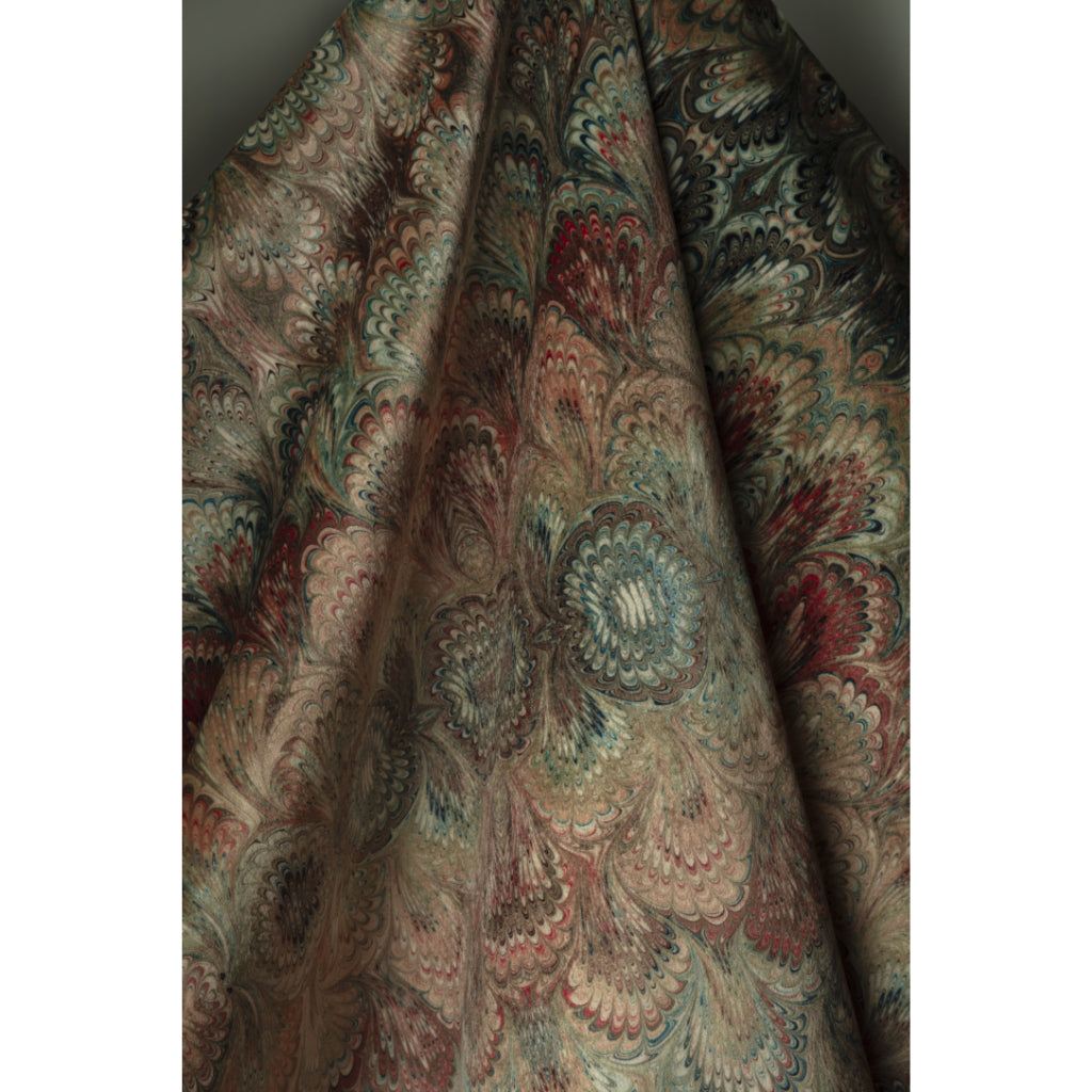 Sand Bouquet Velvet Fabric