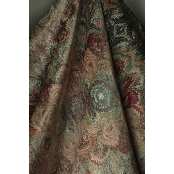 Sand Bouquet Velvet Fabric