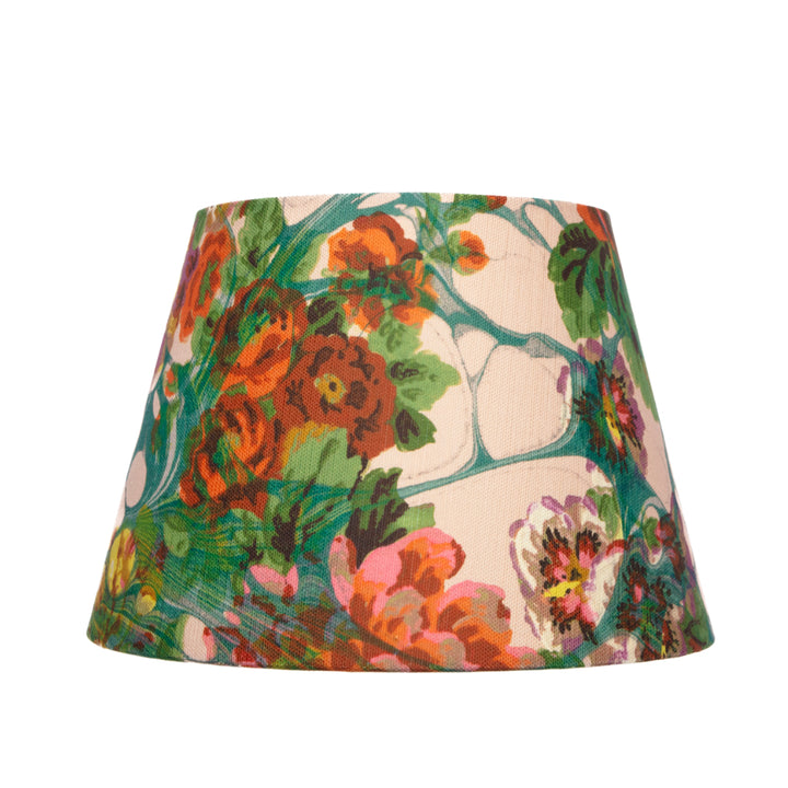 Blue Rose Marbled Linen Empire Lampshade