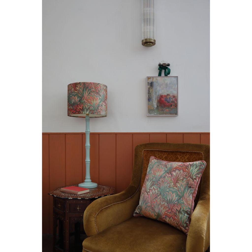 Sunset Palm Velvet Lampshade