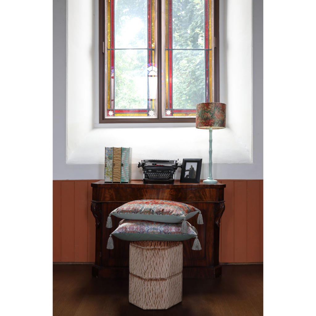 Sunset Palm Velvet Lampshade