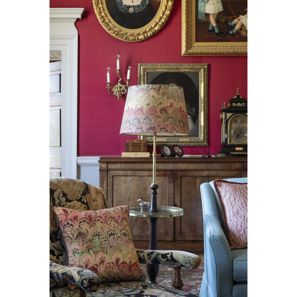 Pastel Bouquet Large Linen Empire Lampshade