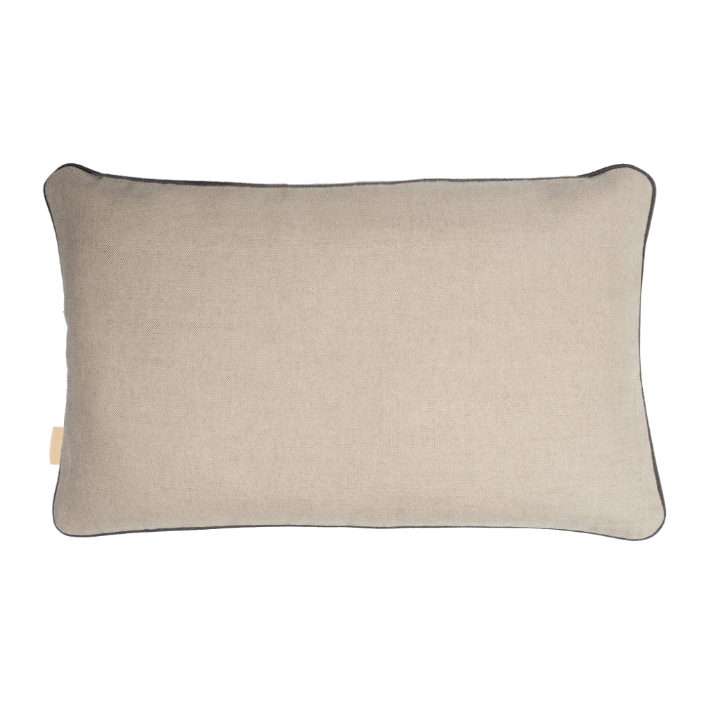 Patchwork Stripes Linen Large Oblong Cushion *Sample*