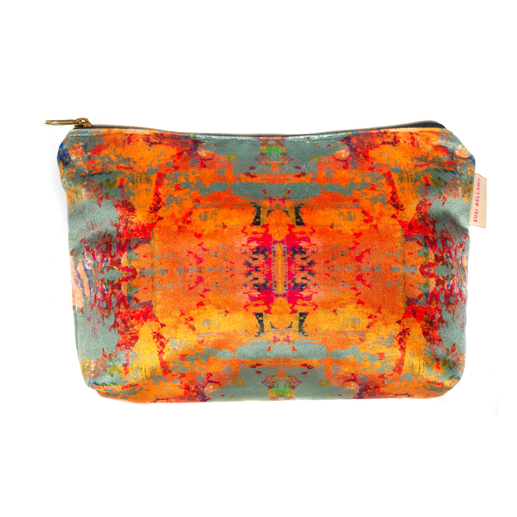 Grey Stucco Pouch