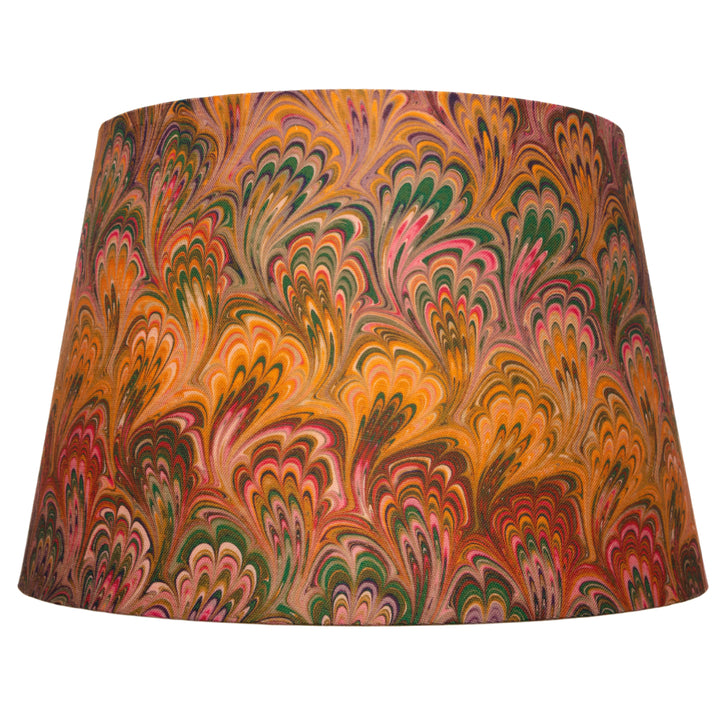 Peacock Bouquet Large Linen Empire Lampshade