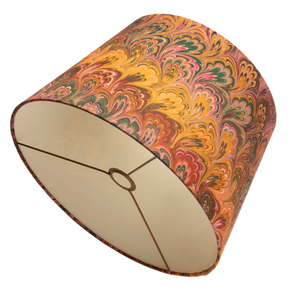 Peacock Bouquet Large Linen Empire Lampshade