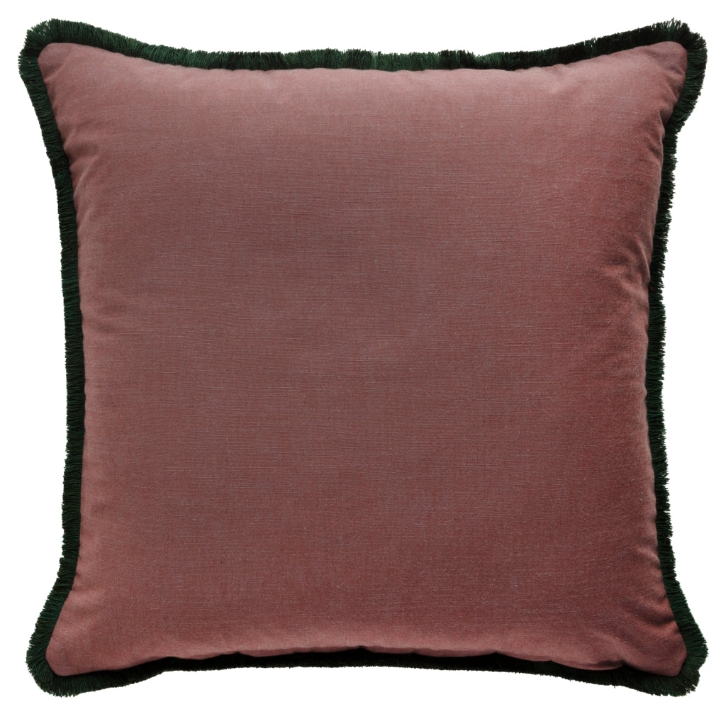 Spruce veneer extra large velvet green cushion