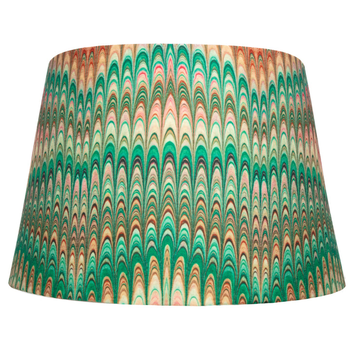 Tamarind Plumes Large Linen Empire Lampshade