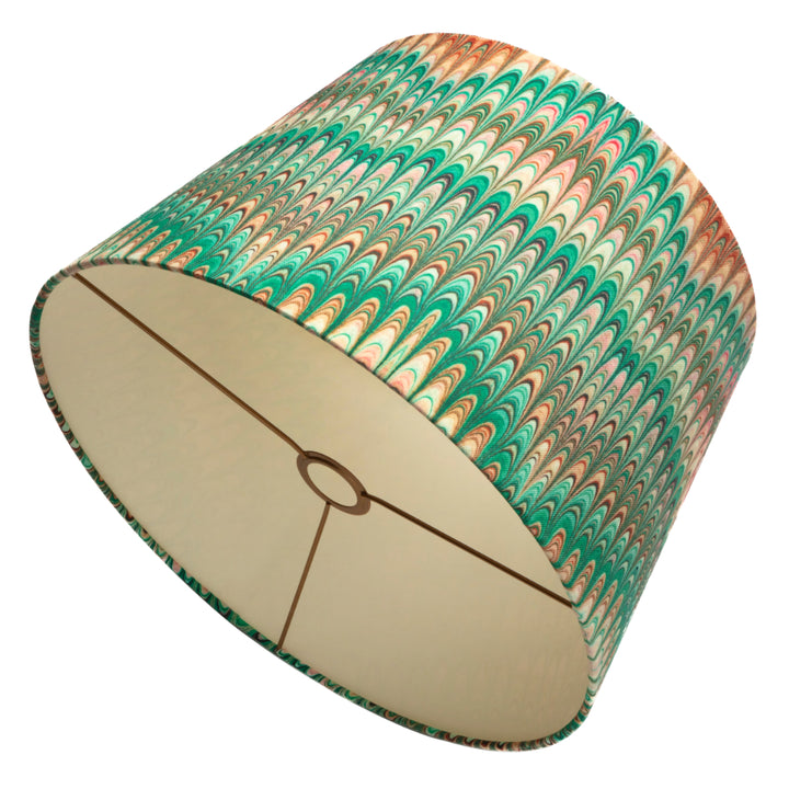 Tamarind Plumes Large Linen Empire Lampshade