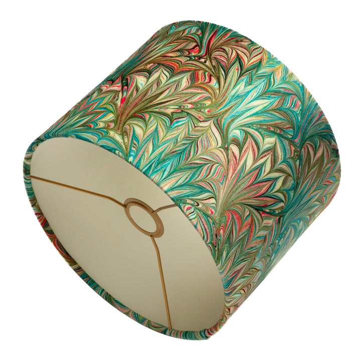 Turquoise Palm Velvet Lampshade
