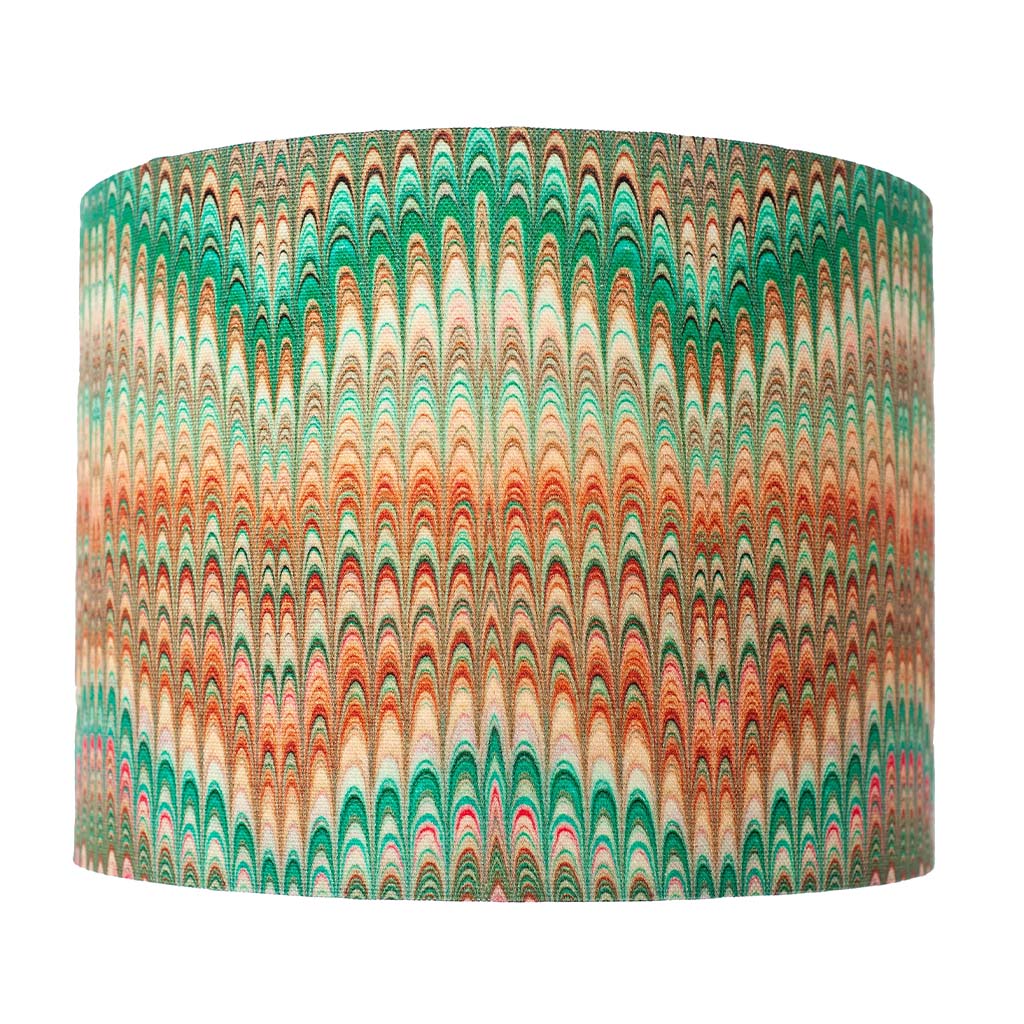 Tamarind Plumes Linen Lampshade