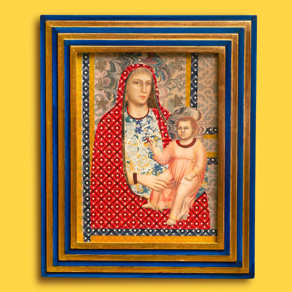 Madonna and Child Collaged Artwork