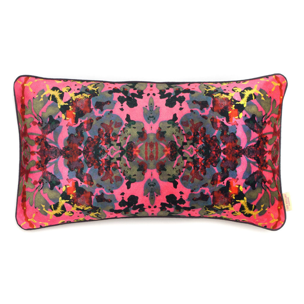 Pink oblong cushion top