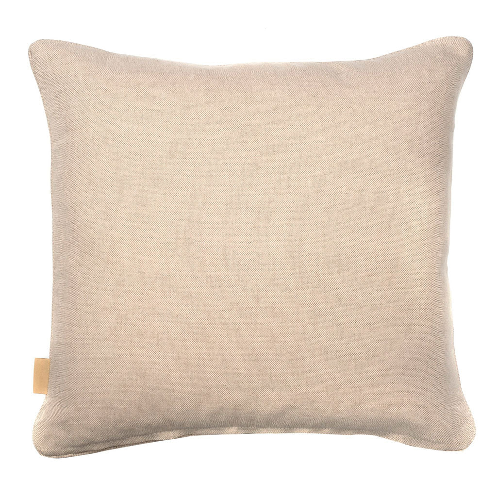 Sand Swirl Marbled Linen Square Cushion