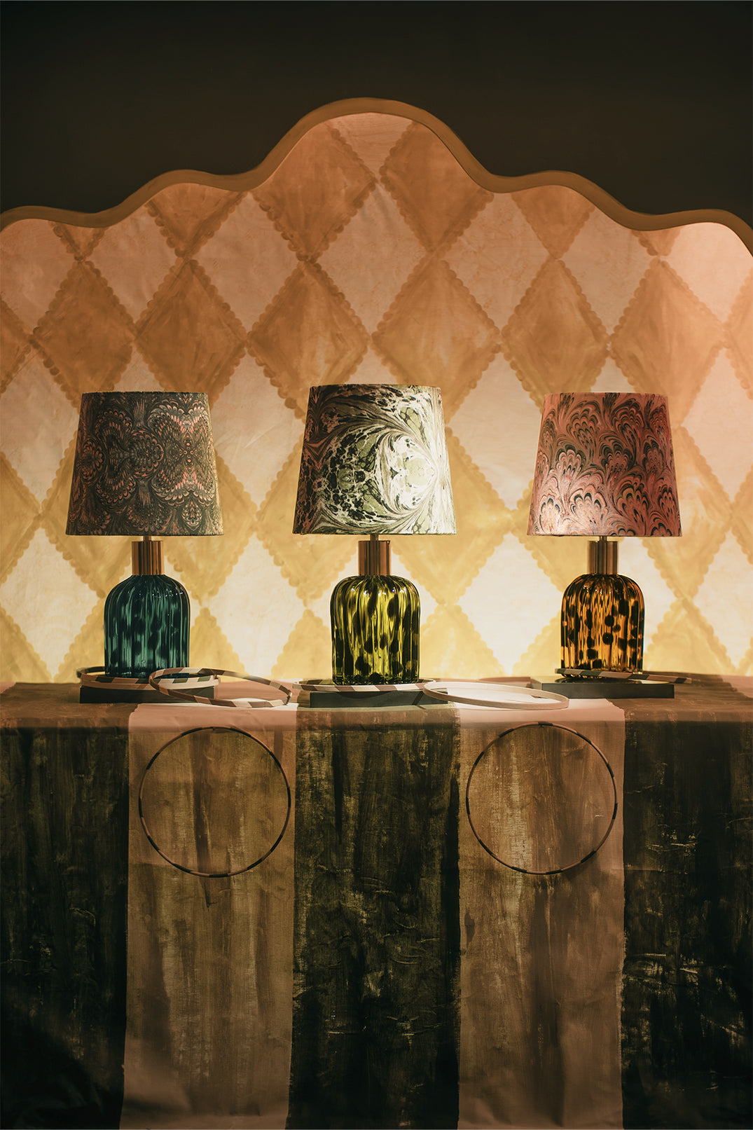 Porta Romana Uses Susi Bellamy Fabric and Wallpaper for Their Autumn/Winter 2023 Showroom Window Display