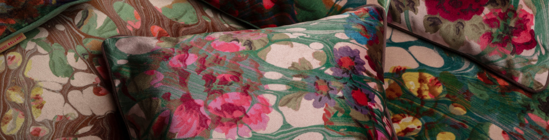 Floral Velvet Cushions and Lampshades