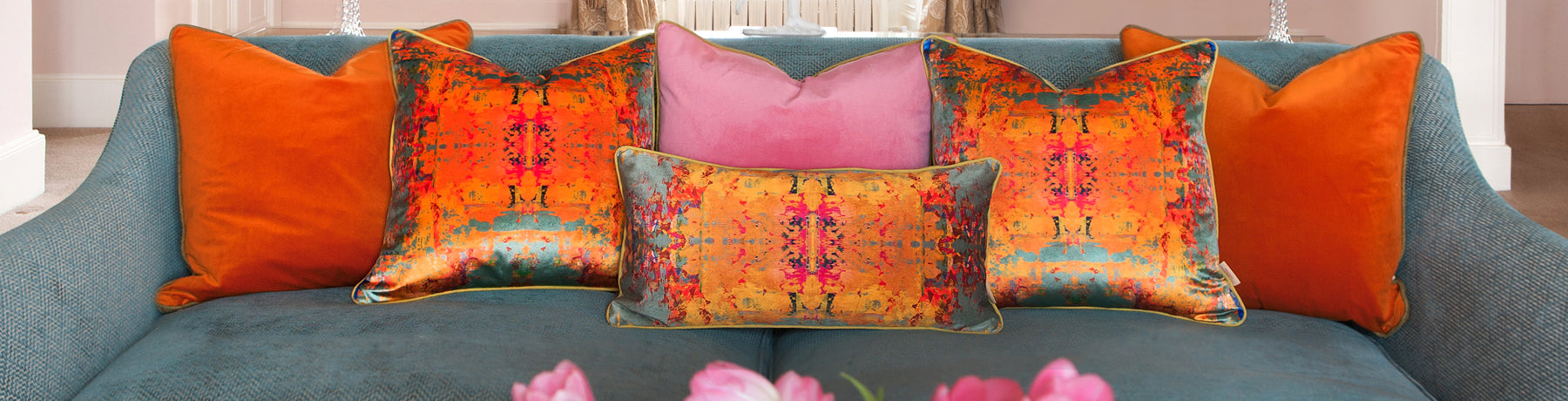Orange Cushions by Susi Bellamy