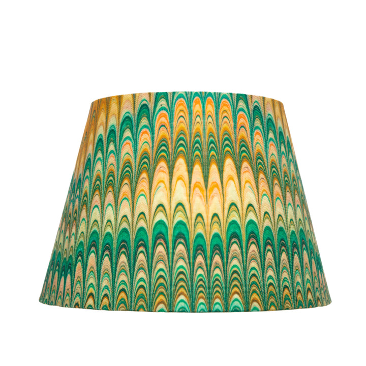 Saffron Plumes Linen Empire Lampshade