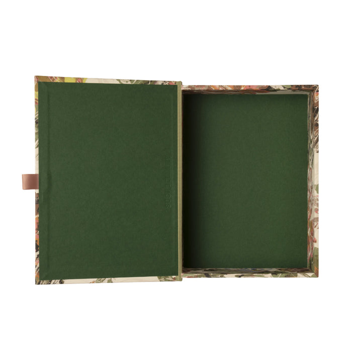 Apricot Rose Marbled Box File