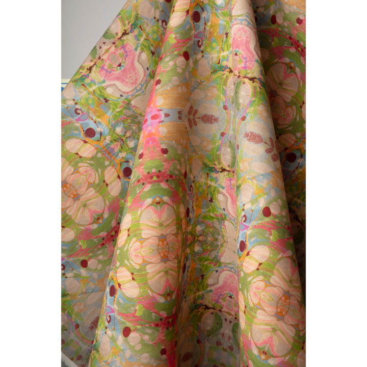 Beige Ripple Linen Fabric