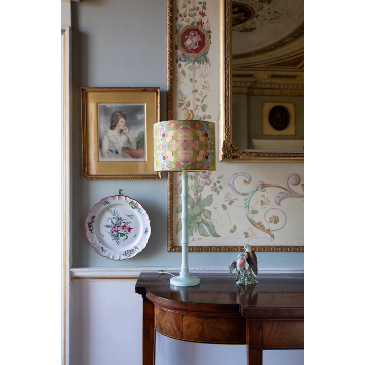 Beige Ripple Kaleidoscope Linen Lampshade