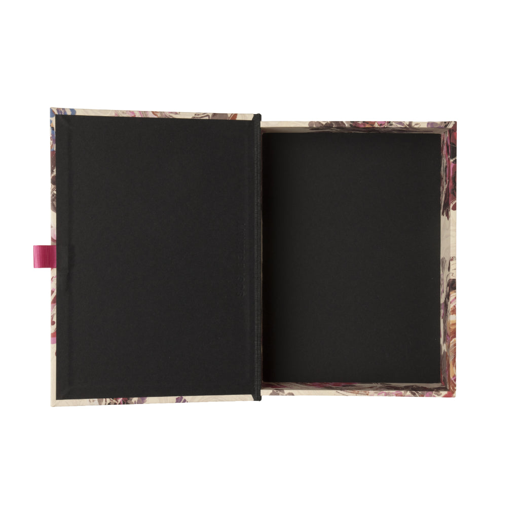 Floral patterned box file