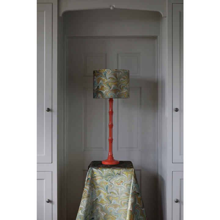 Celadon bendy bouquet blue green velvet fabric