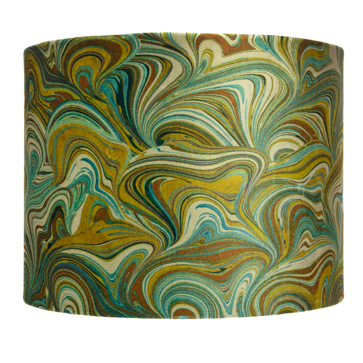 Celadon Bendy Bouquet Velvet Lampshade