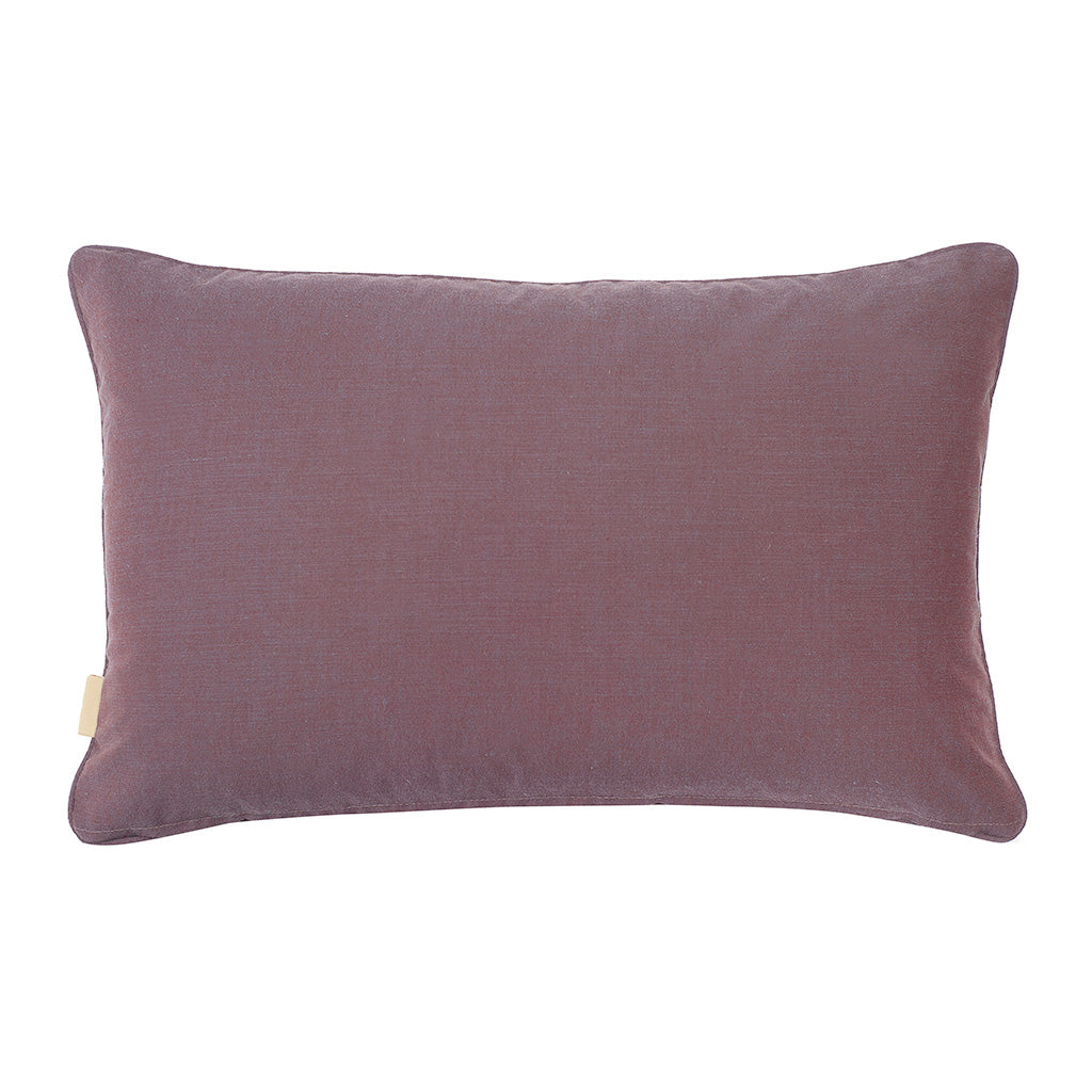 Pink Rose Marbled Velvet Large Oblong Cushion