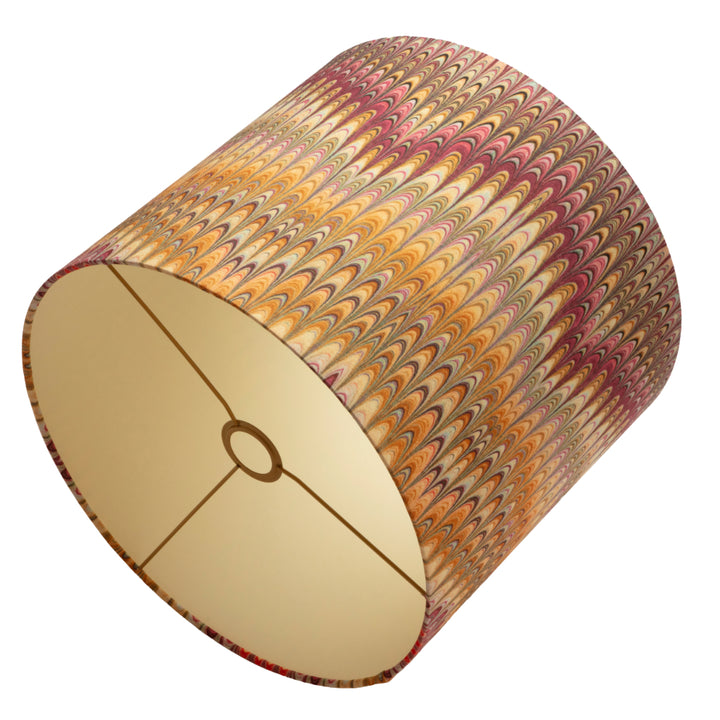 Dahlia Plumes Extra Large Linen Lampshade