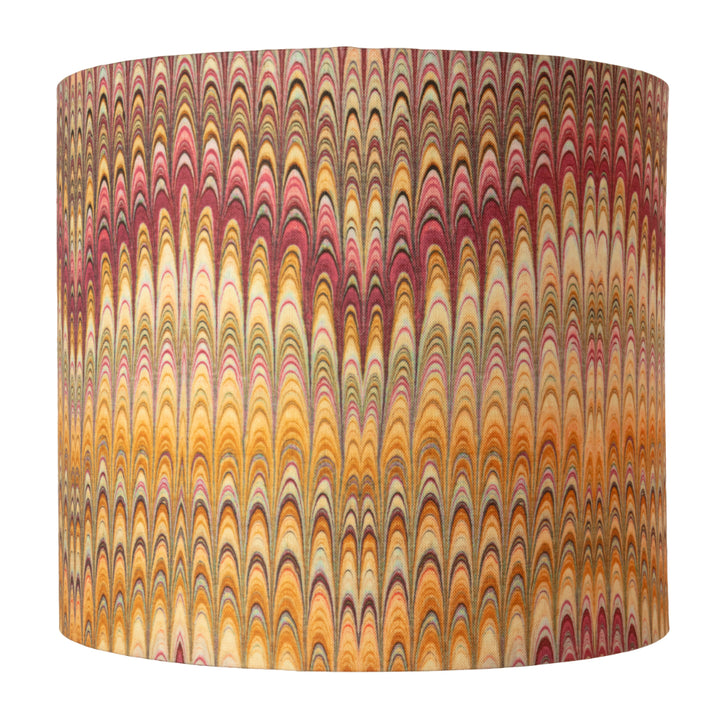 Dahlia Plumes Extra Large Linen Lampshade