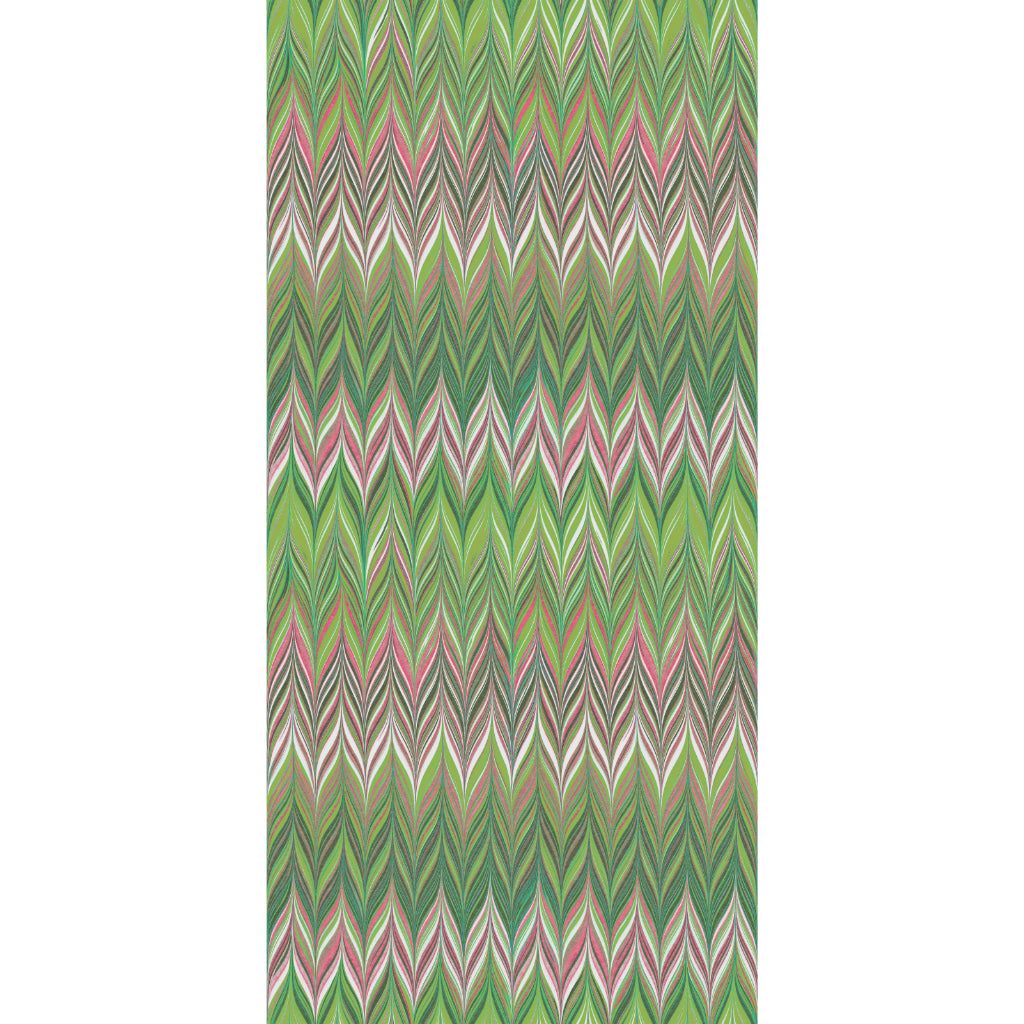 Grass Blush Zig Zag Wallpaper