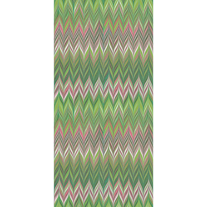 Grass Blush Zig Zag Wallpaper