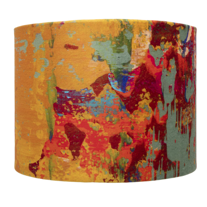 Grey Stucco Velvet Lampshade