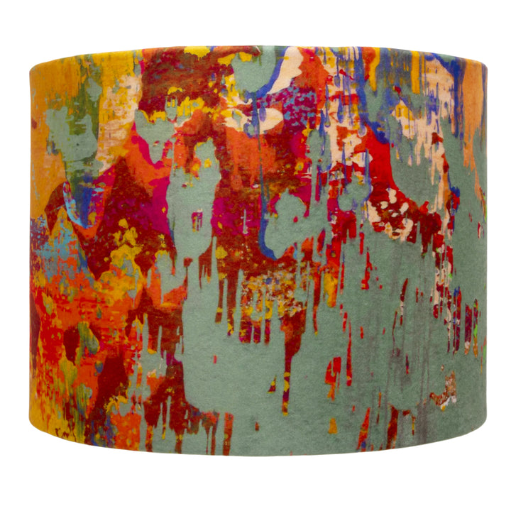 Grey Stucco Velvet Lampshade