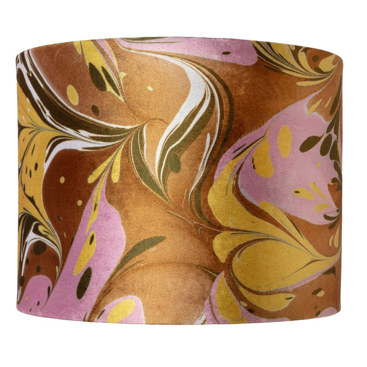 Honey Mustard Placard Velvet Lampshade