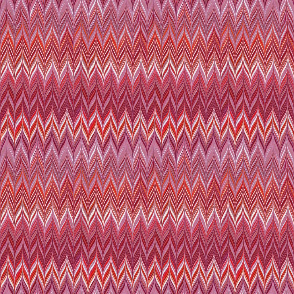 Indian Pink Zig Zag Linen Fabric
