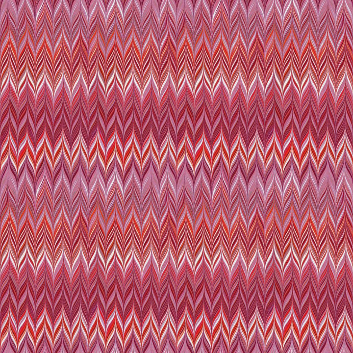 Indian Pink Zig Zag Linen Fabric