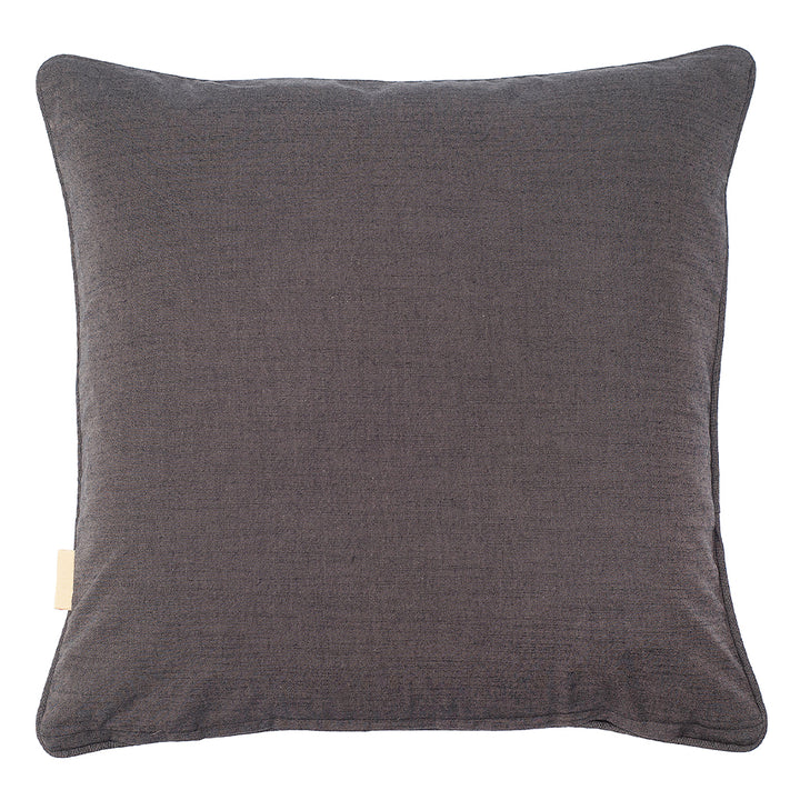 Graphite jet cotton cushion backing square