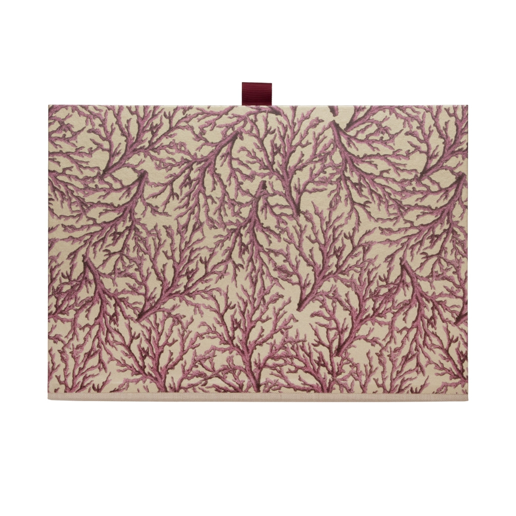 Lavender and cream box file in coral pattern