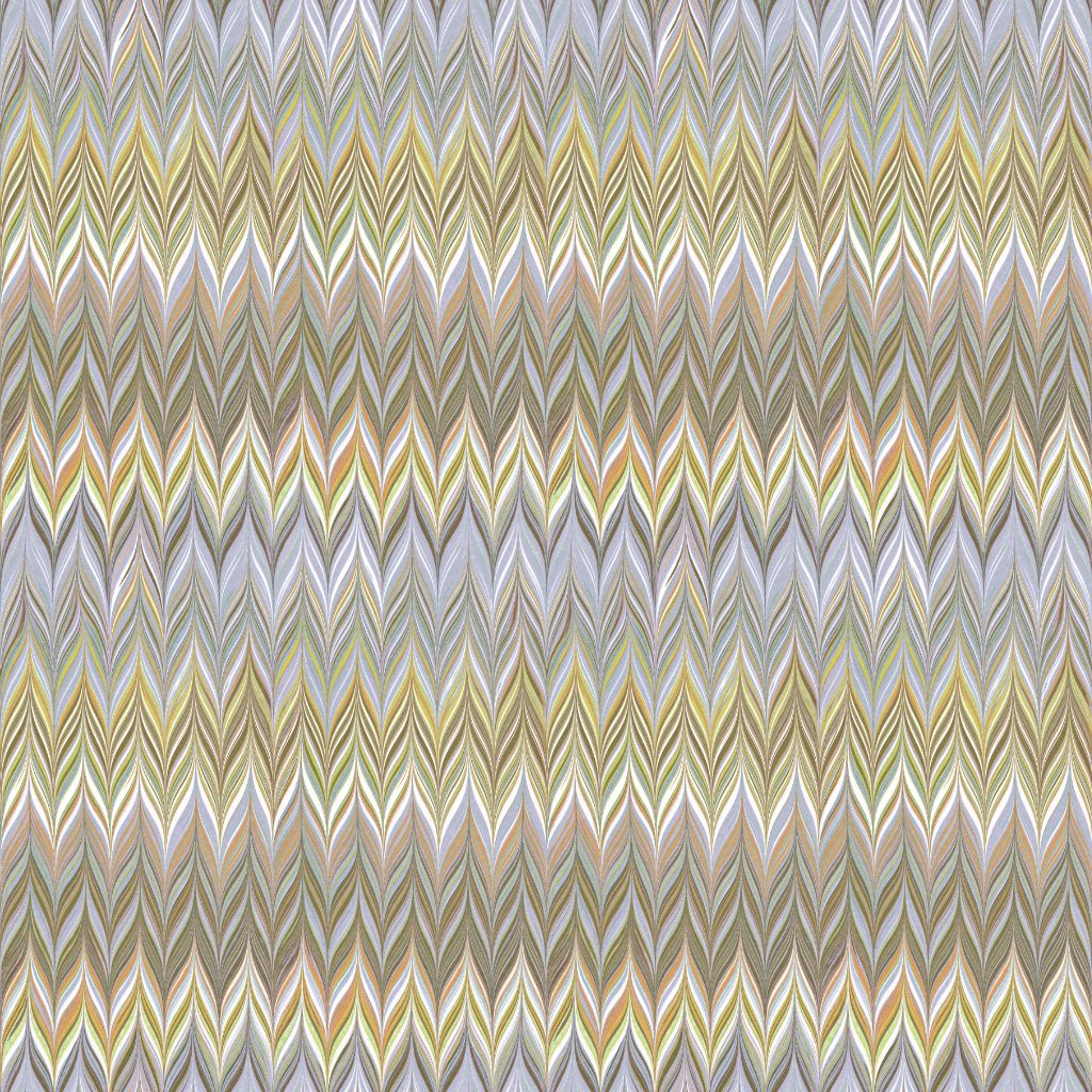 A seamless chevron pattern featuring repeating zigzag stripes in yellow, beige, grey, and white tones.