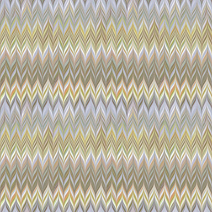 A seamless chevron pattern featuring repeating zigzag stripes in yellow, beige, grey, and white tones.
