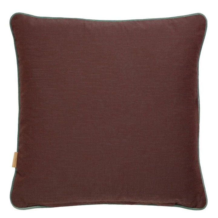 Aqua Scallop Zig Zag Velvet Large Square Cushion