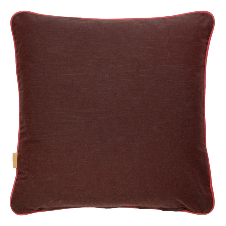 Grass Blush Zig Zag Velvet Large Square Cushion