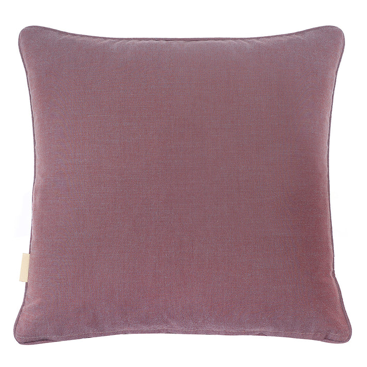 Pink Rose Marbled Velvet Square Cushion