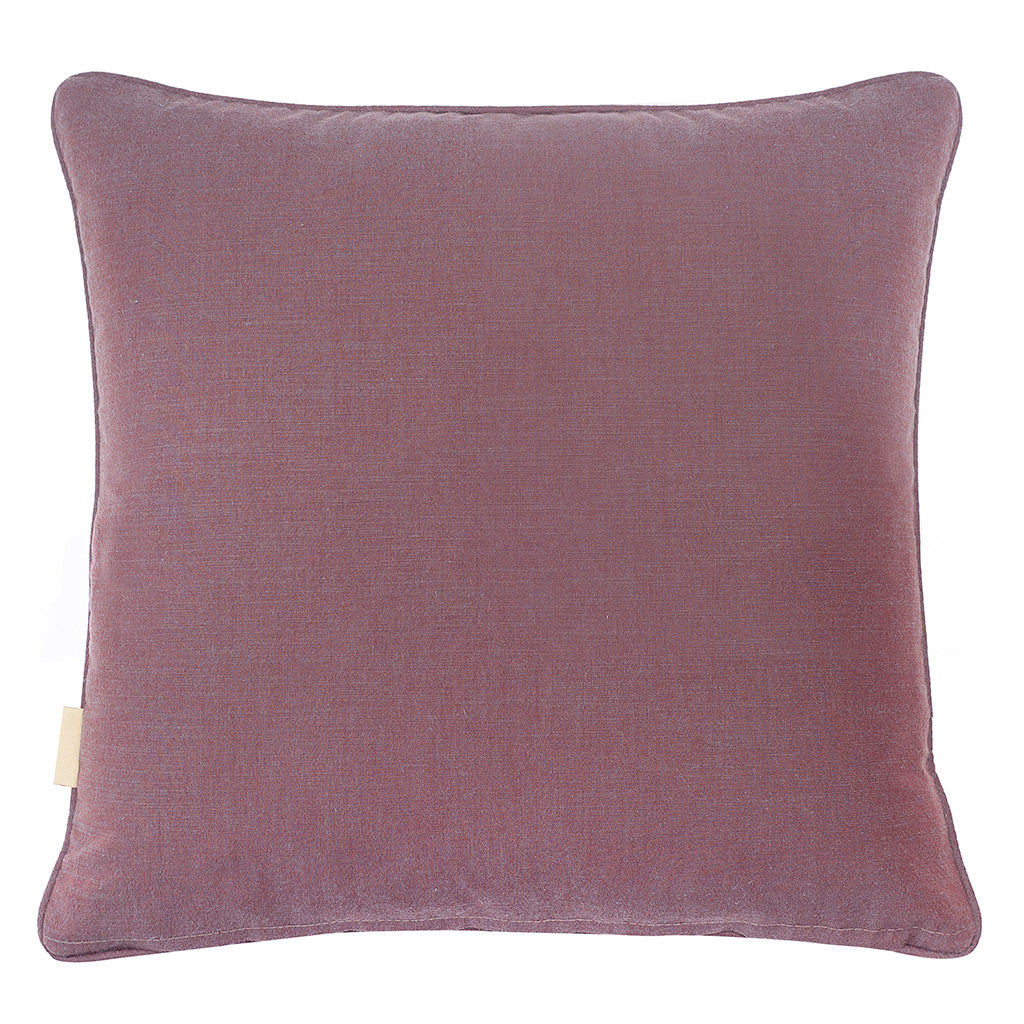 Maize Plumes Velvet Square Cushion