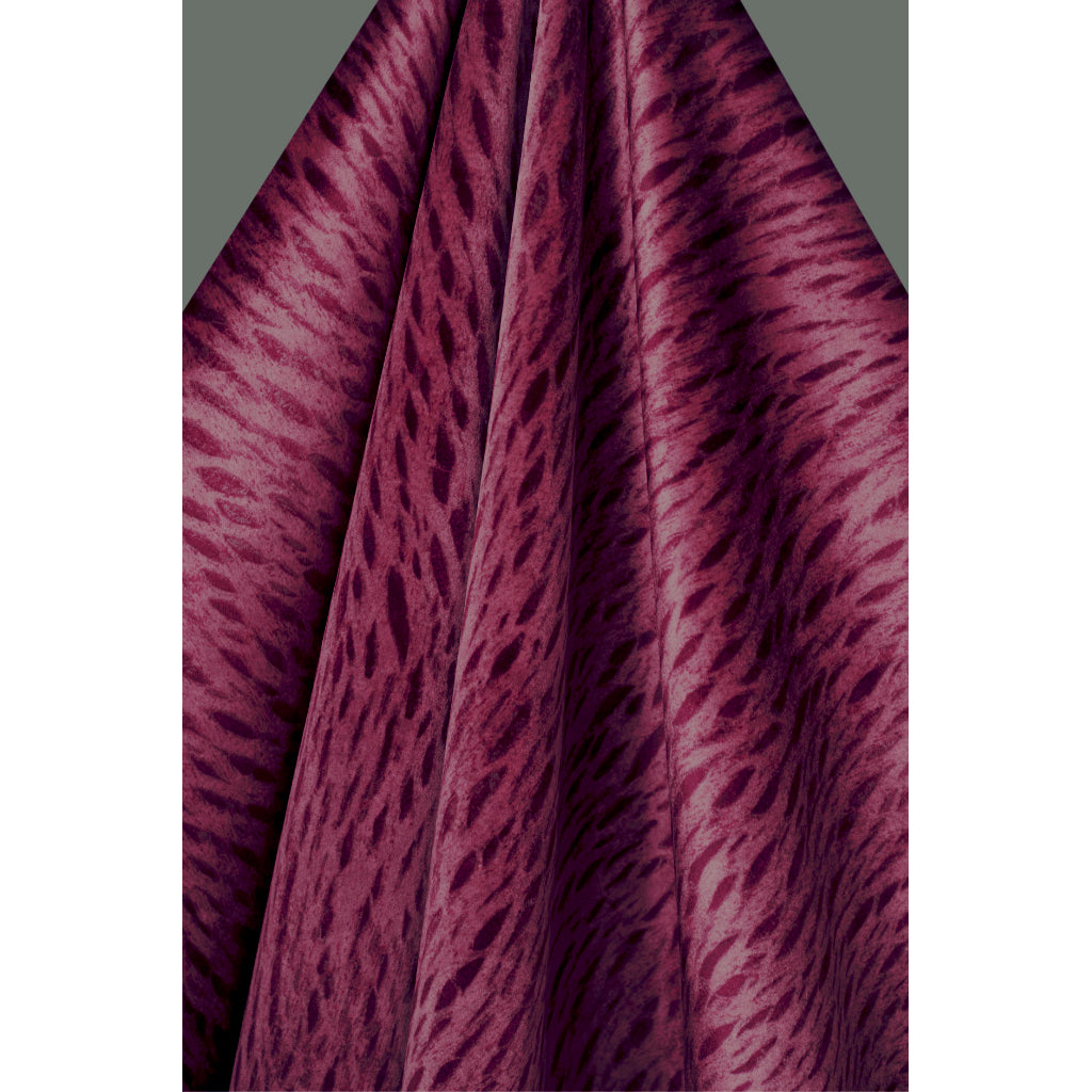 Oxblood Veneer Velvet Fabric